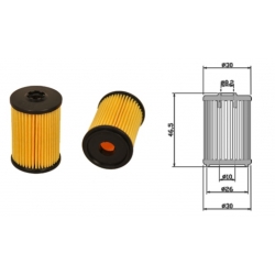 filtr LPG VALTEK-DREAM zgrzewany, plastik z otworem, płaski, PTFLPG16
